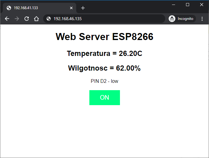 Web serwer ip